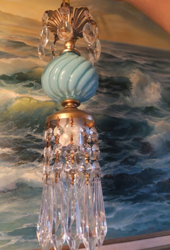 Swag lamp chandelier crystal - swag,