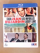 RARE COFFRET 3 BLU RAY / JEAN DUJARDIN / CASH, INFIDÈLES, LUCKY LUKE / NEUF