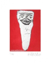 Hervé Di Rosa gravure originale Dent N°11 etching by Hervé Di Rosa