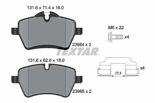 Plaquettes frein mini p - plaquettes,