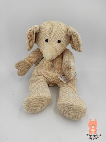 Doudou eléphant beige anna - eléphant,
