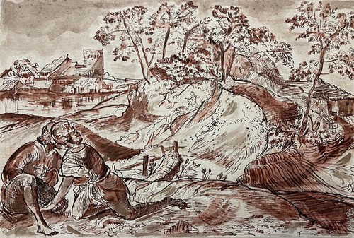 Baiser lavis encre école - le,