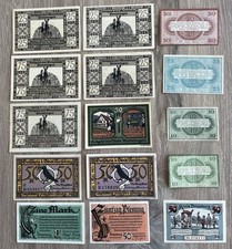 Lot De 15 Billets Allemand (Notgeld) (94)De 1920 A 1922 . Dans L’état