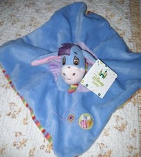 DPD/ Doudou Plat Âne Bourriquet Bleu Violet Multicolore DISNEY NICOTOY Tttbe