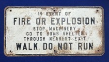 WW2 METAL SIGN KINGSBURY
