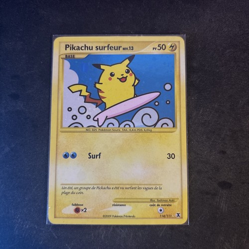 Carte pokémon pikachu surfeur - pokémon,