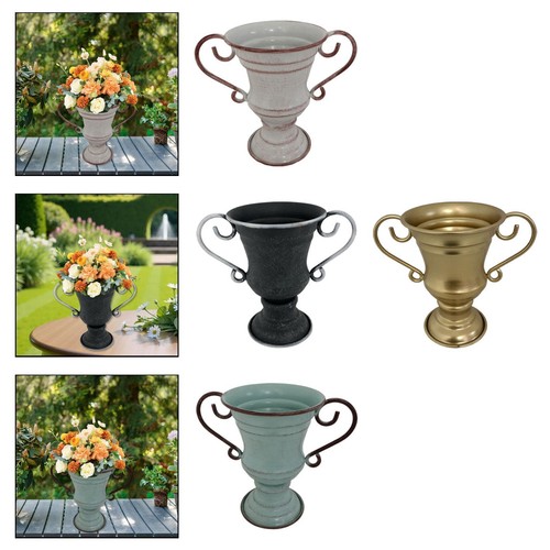 Pot fleurs vintage fer - de,