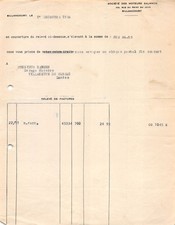 1934 SOCIETE DES MOTEURS SALMSON A BILLANCOURT - M. BARRERE A VILLENEUVE DE M