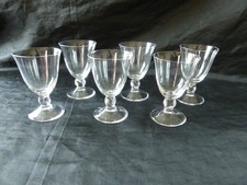 6 VERRES EN CRISTAL DE DAUM FRANCE VERRE A VIN BLANC OU CUIT MODELE ORVAL