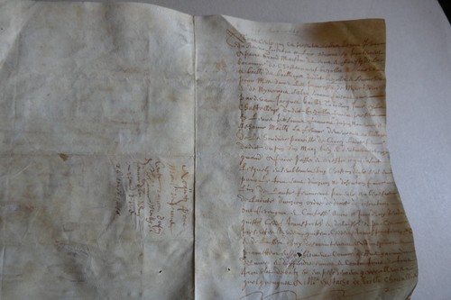 1640 parchemin déterminer - à,