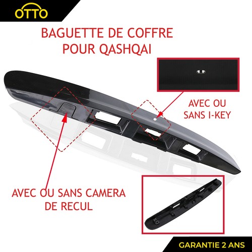 Poignée baguette coffre hayon