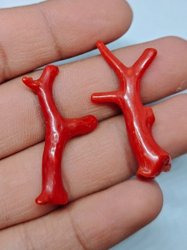 Bâton branche poli - bâton, corail