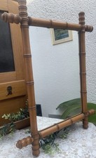 Miroir vintage bambou
