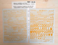 Décalques Maquette Avion 1:48