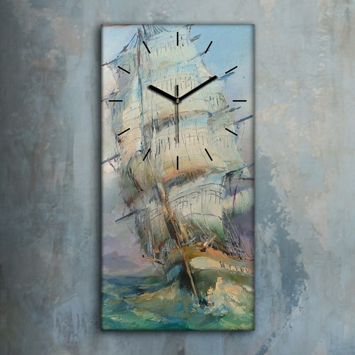 Horloge murale sur - toile, 30x60