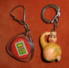 Porte-clés BP British Petroleum lot x 2 ENERGOL TOU + POMPISTE à restaurer !!!