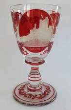 Ancien VERRE CRISTAL DE BOHEME
