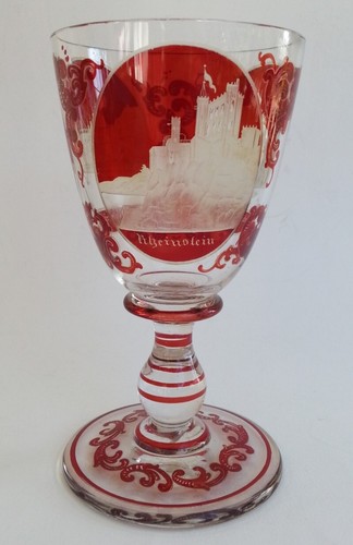Ancien verre cristal boheme - de,