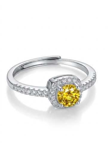 Bague argent 925 moissanite - bague,