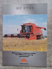 PROSPECTUS BROCHURE MOISSONNEUSE BATTEUSE MASSEY FERGUSON 8780 NO TRACTEUR