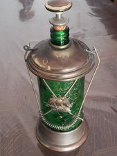 Boite A Musique Ancienne bouteille en verre et métal antique 28 Cms Avec Stop 