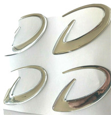 Jeu d'autocollants de roues Dethleffs, nouveau logo design, couleur chrome, a...