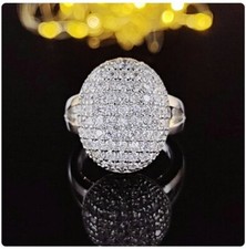 Bague - 925 Argent - Cristal