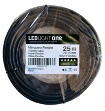 Cable H05VV-F Tuyau 2x075mm 25m Noir Tension de service  500v Câbles pour ins...