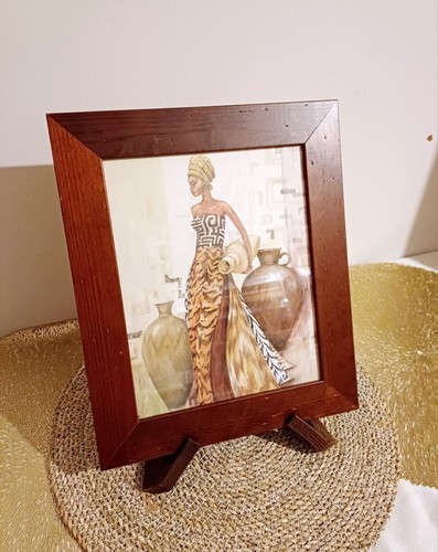 Tableau africain encadré - tableau,