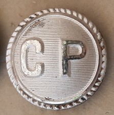 Bouton argenté CP Cie des Chemins de Fer Provence Train GM 18 mm ORIGINAL SNCF