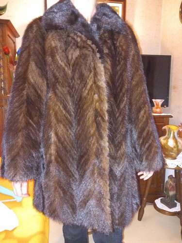 Manteau fourrure vison - manteau,