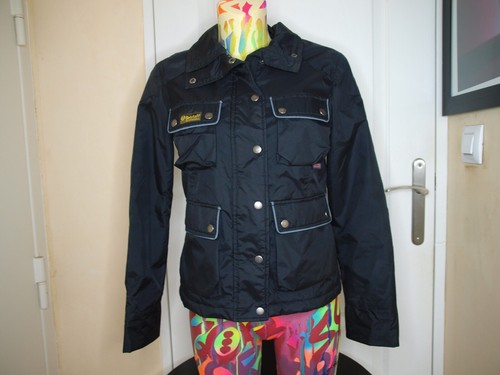 Veste noir nylon belstaff - noir,