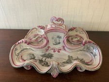 Ecritoire en faïence de Saint Clément