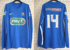 Maillot Nike Coupe de France Bleu Porté Match Worn #14 PMU vintage Jersey - L