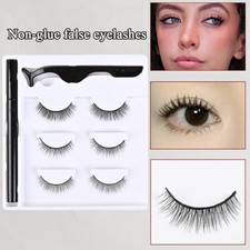 Extension De Faux Cils Naturels Vaporeux Longs Cils Magnétiques /