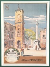 Illustration affiche provence - illustration,