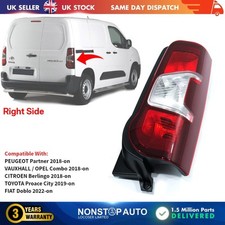 Feu Arrière Droit Pour Peugeot Partner Citroen Berlingo 2018-À Aujourd'Hui