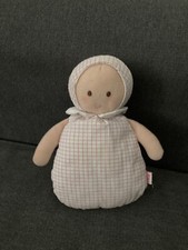 Doudou petite poupée Joséphine JACADI carreaux rose hochet
