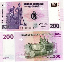 Congo Afrique Billet 200