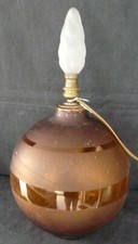 Lampe vintage boule ambre