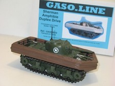 SOLIDO, Char sherman amphibie duplex drive USA militaire D.days,  gaso-line