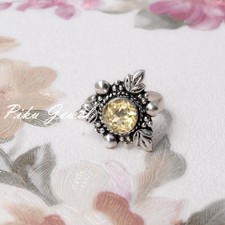 Bague ancienne citrine topaze