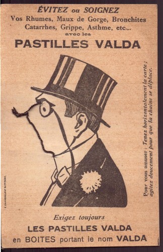 Publicitaire pastilles valda - publicitaire, "