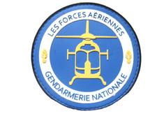 COLLECTION PVC DES FORCES AERIENNES DE GENDARMERIE HELICOPTERE SUR SCRATCH 85MM
