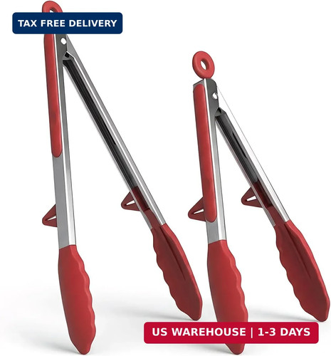 Kitchen cooking tongs set - set,, 9"