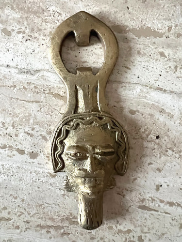 Décapsuleur bronze masque - en,