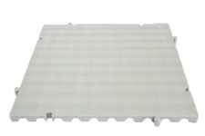Dalle de plancher Plateforme amovible 50x50x2,5 cm. 4 unités. 1m2. Couleur Blanc
