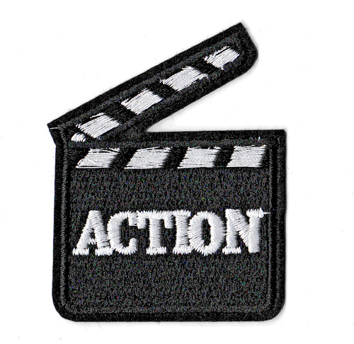 Patche écusson clap cinéma