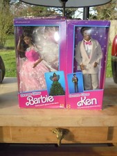 1985 BARBIE ET KEN AFRICAINS "DREAM GLOW" TBE