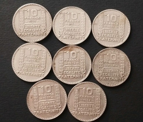 Lot pièces 10 - de, francs